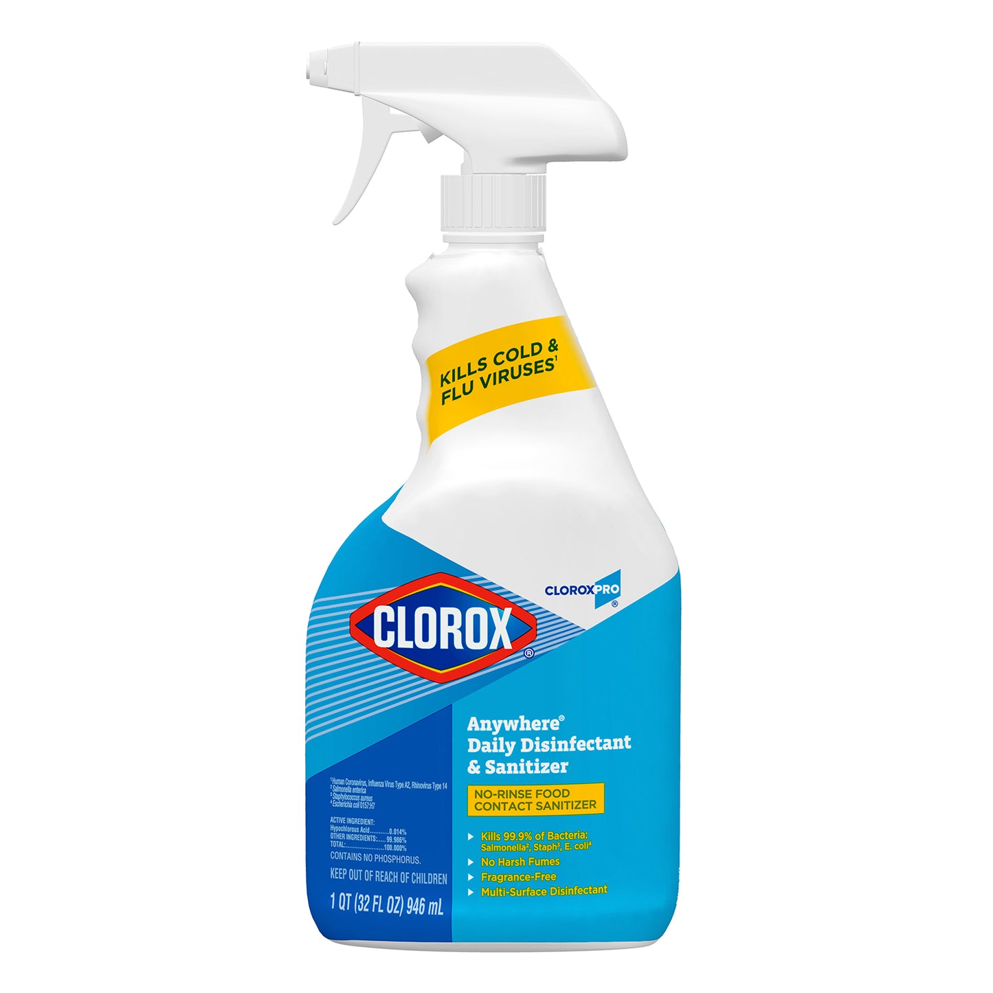 Clorox Anywhere Daily Disinfectant & Sanitizer 32 fluid ounces spray
