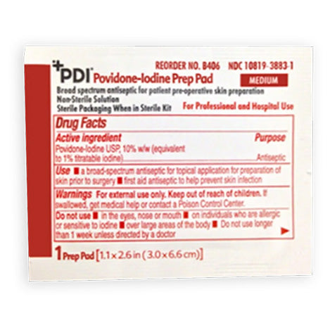 PVP Iodine Prep Pads (100-ct)