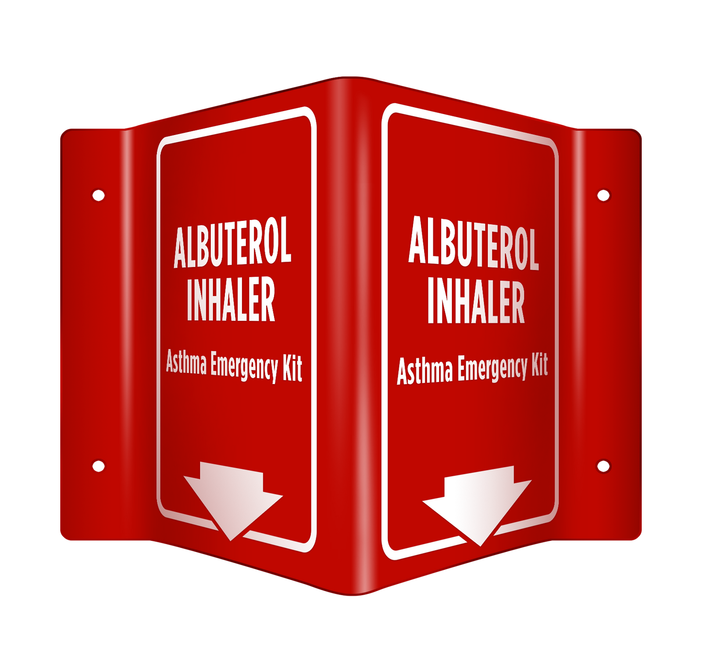 3D Asthma Inhaler Emergency Sign