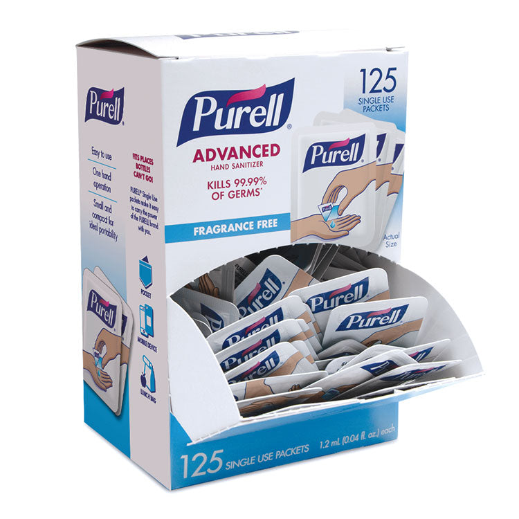PURELL Personals Advanced Refreshing Gel Hand Sanitizer Portable Packs (125-ct)