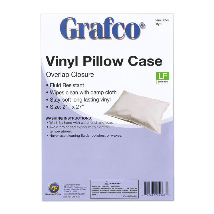 Reusable Latex-free PVC Pillow Cover with Overlap Closure (Each)