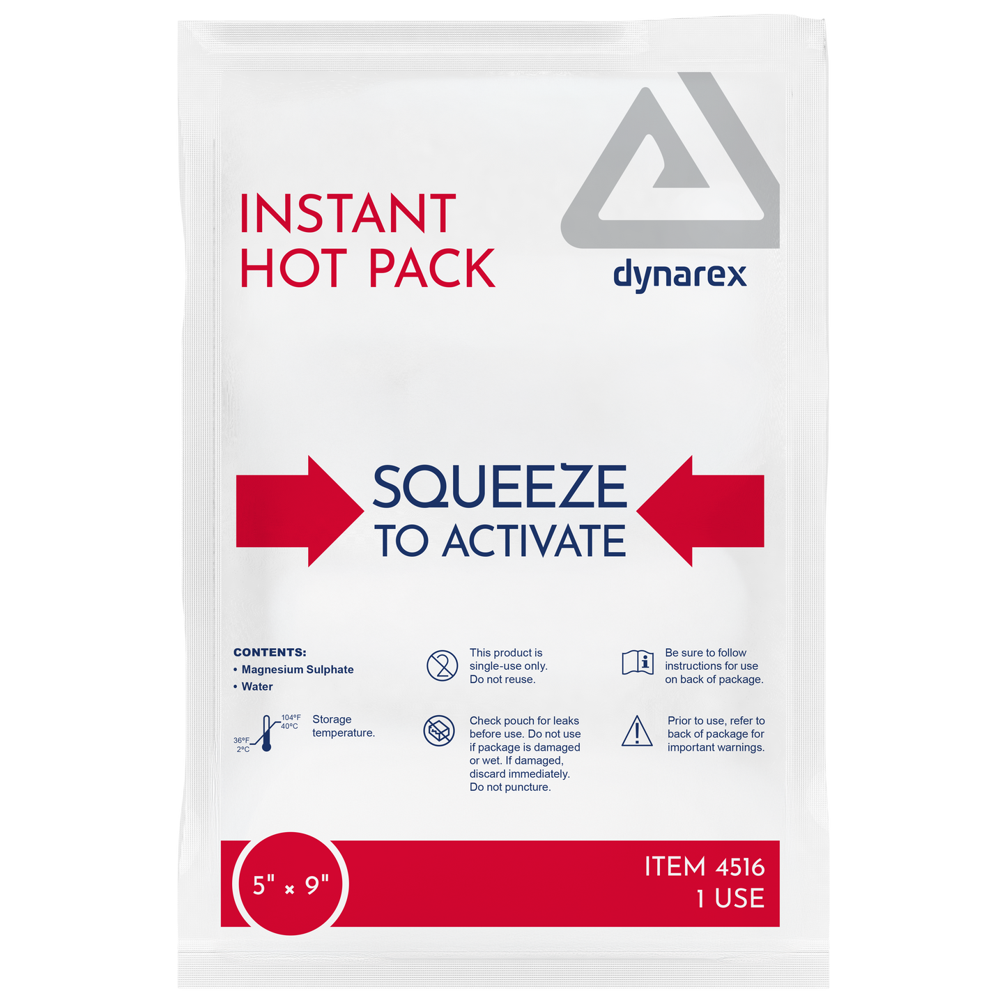 Insulated Instant Hot Packs - 5" x 9" Large (24-ct)