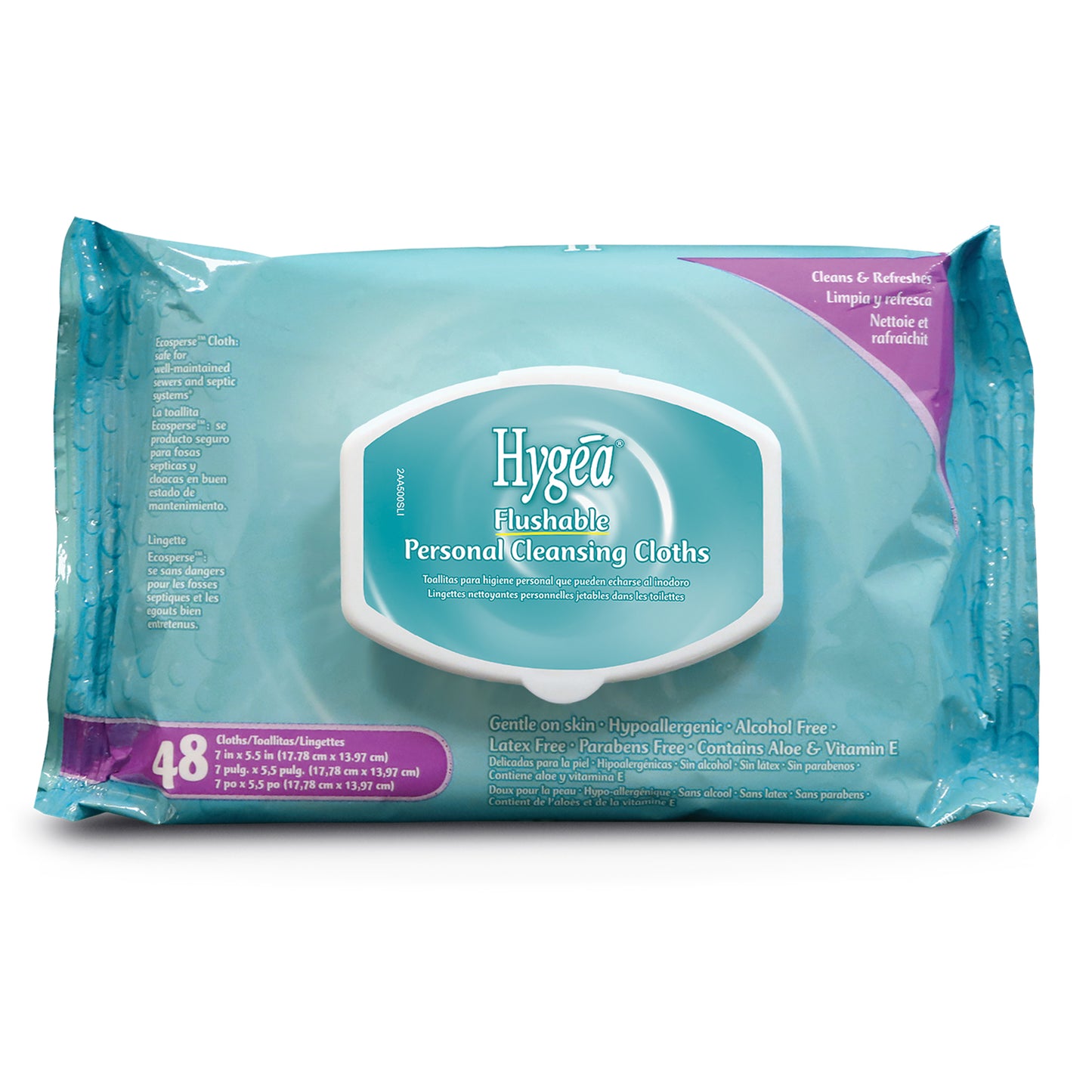 Hygéa Flushable Personal Cleansing Cloths (48-ct)