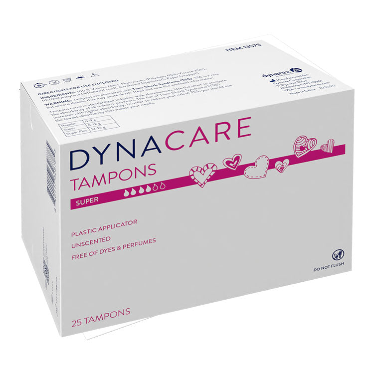 DynaCare Plastic Tampons - Super (25-ct)
