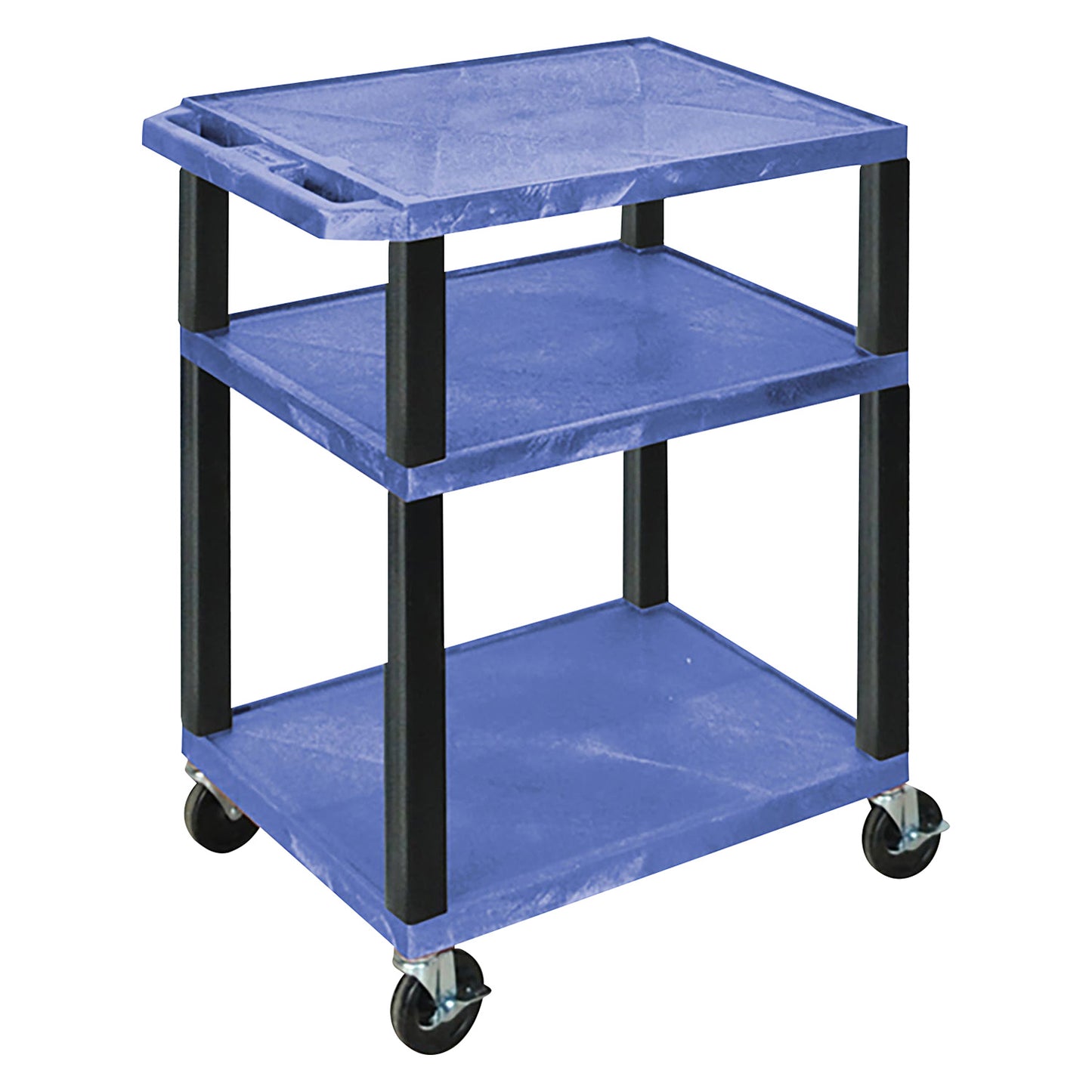 3-Shelf Utility Carts - Blue