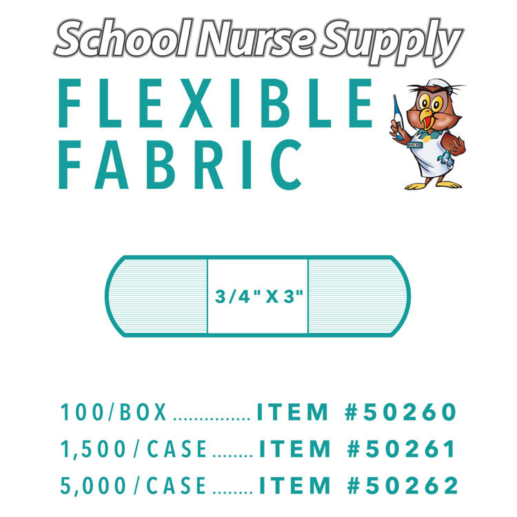 SNS Flexible Fabric Adhesive Bandages - 1" x 3" (10,000-ct)