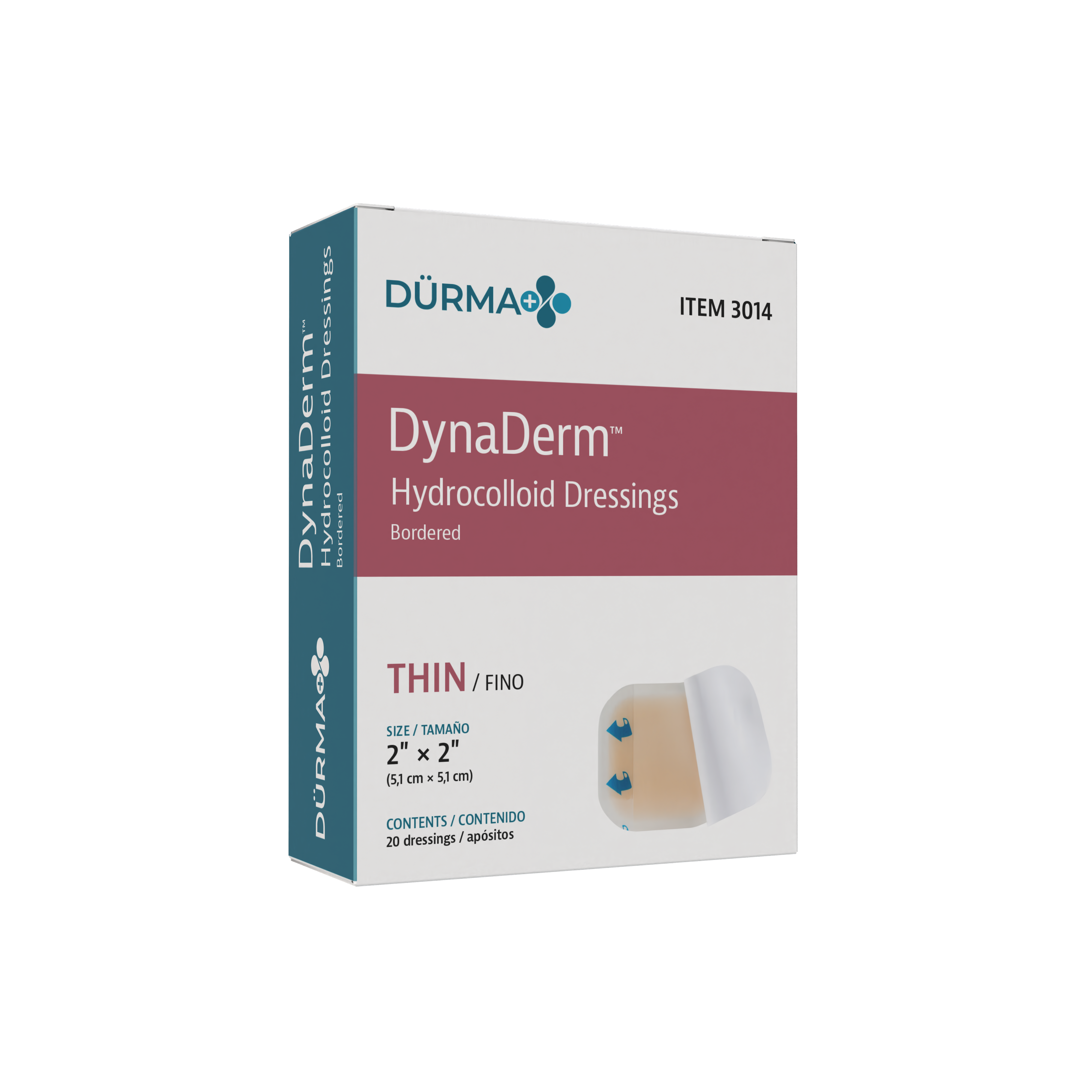 hydrocolloid dressing DynaDerm MT230413 Size Chart Size:P Asymmetric twisted satin maxi