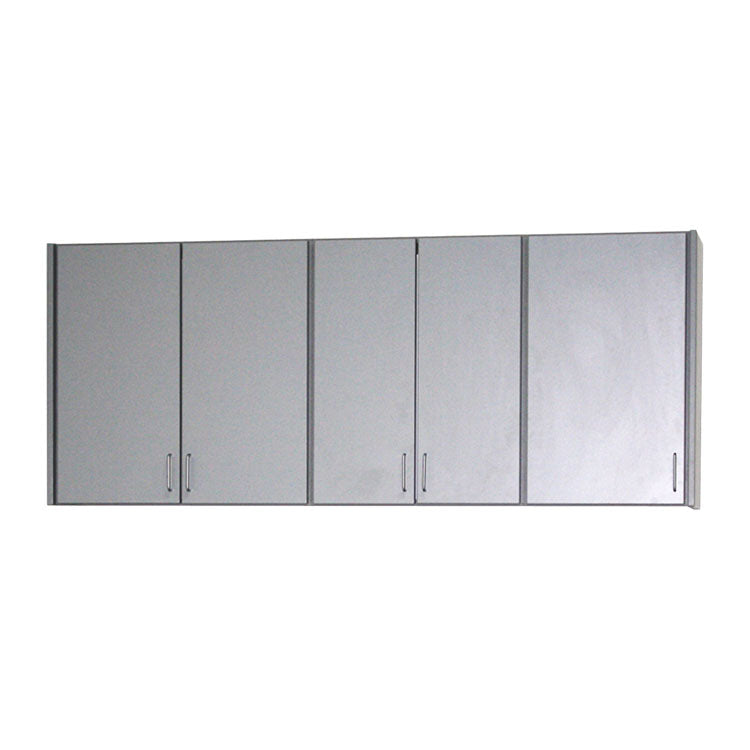 74" Exam Room Wall Cabinet with 5 Doors & 6 Shelves