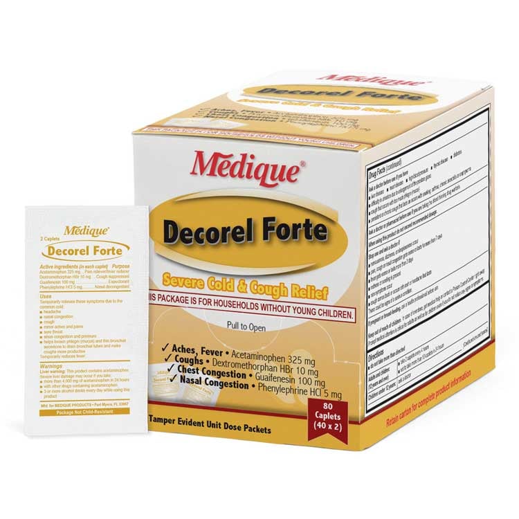 Decorel Forte Severe Cold & Cough Relief Caplets (80-ct Unit Dose)