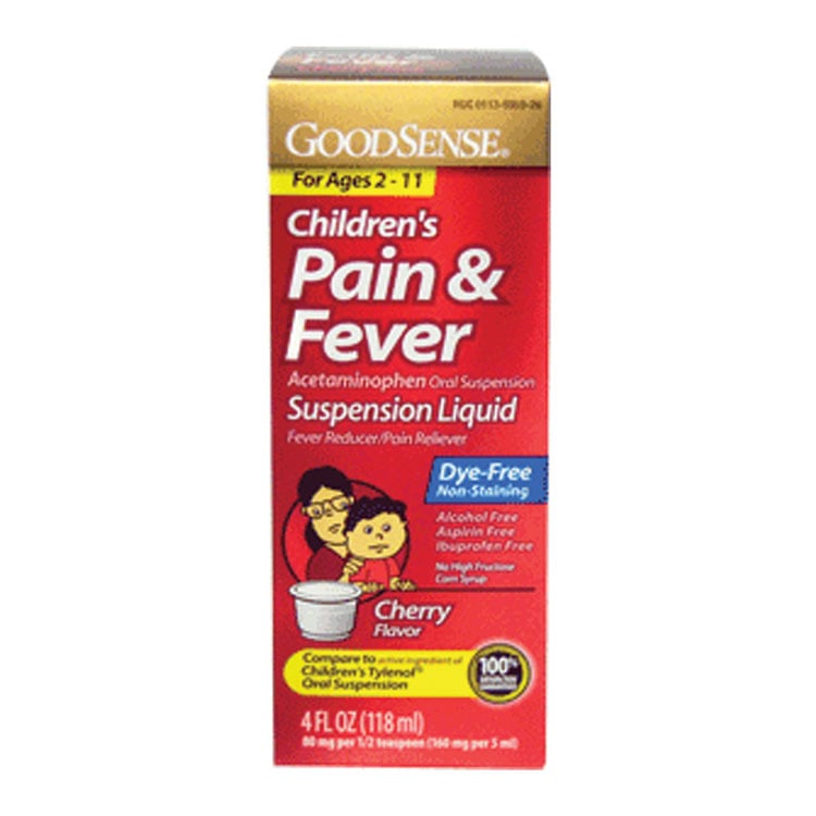 Children's Acetaminophen Liquid - 160 mg (4 oz) DYE-FREE
