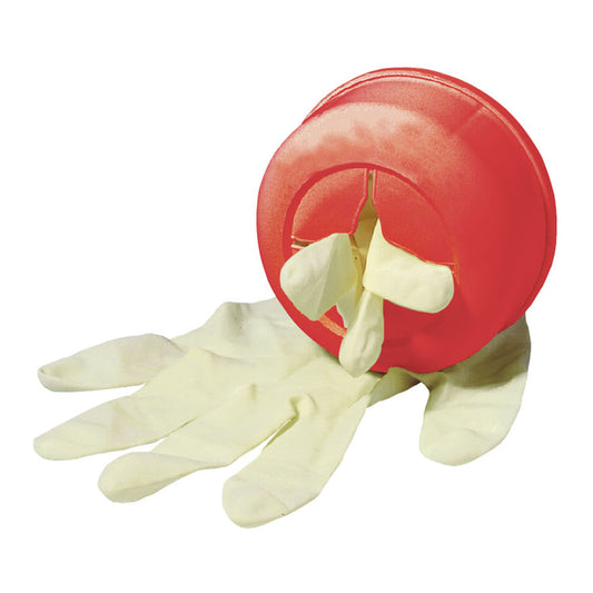 Glove Canister with Double Faced Velcro (Red)