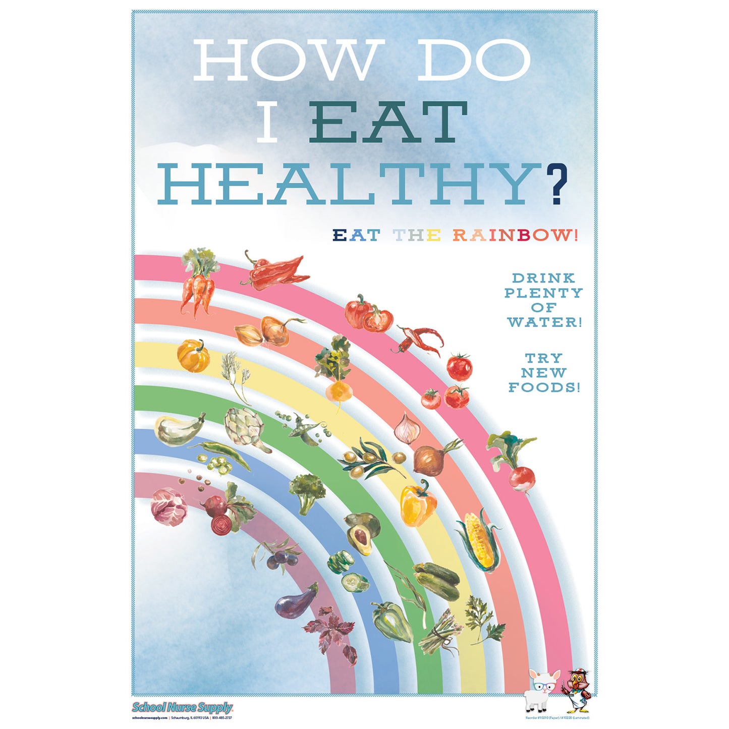 SNS Well-Rounded Poster Series - Eat Healthy (Laminated)