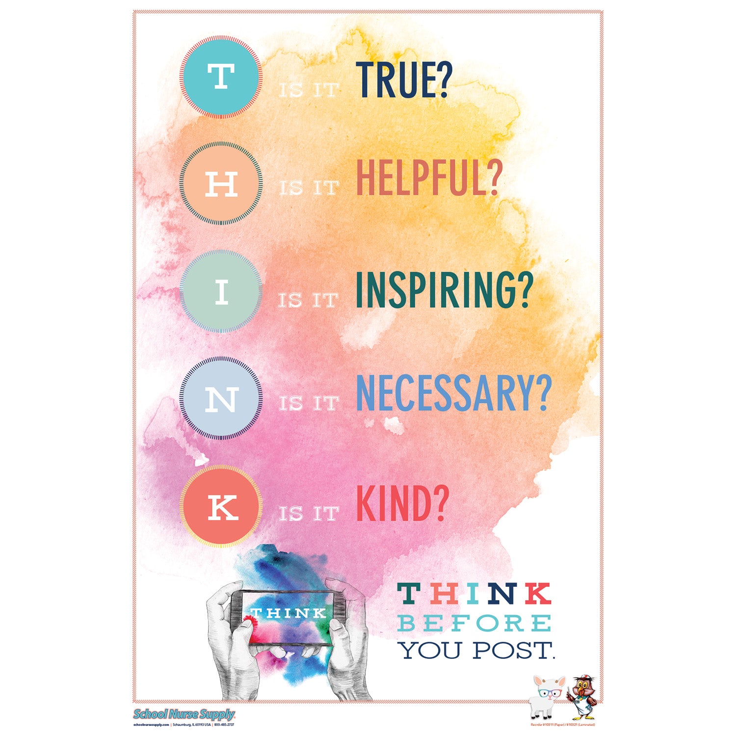 SNS Kindness Poster Series - Complete Set of 4 (Laminated)