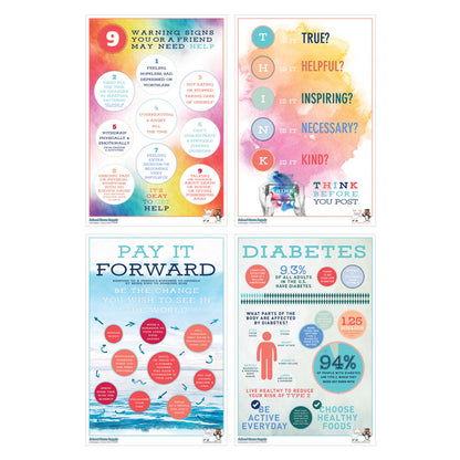 SNS Kindness Poster Series - Complete Set of 4 (Laminated)