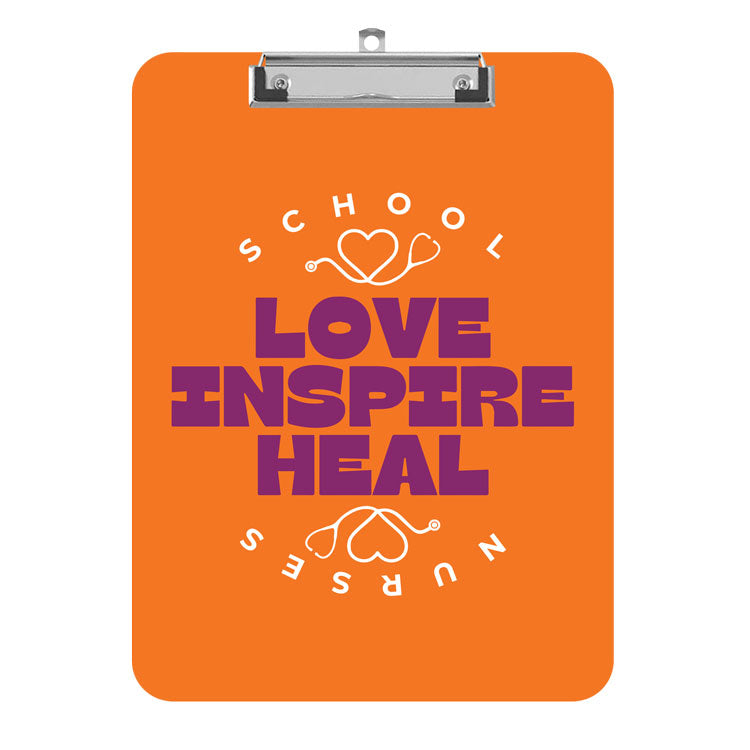 SNS School Nurse Clipboards - Orange