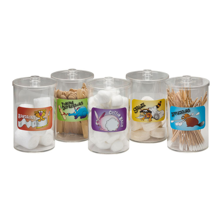 Animal Pals Plastic Sundry Jars - (Clear)