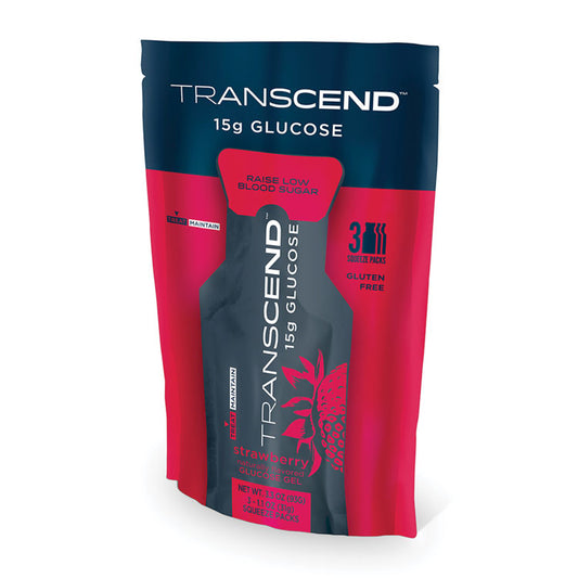 Transcend Glucose Gel, Strawberry (3-ct)