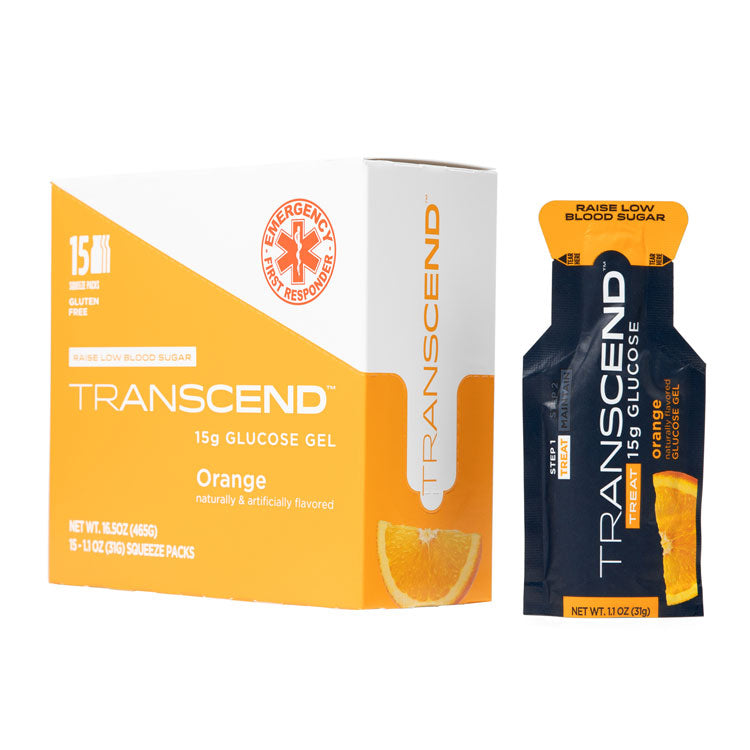 Transcend Glucose Gel, Orange (15-ct)