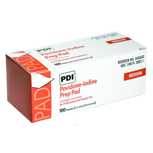 PVP Iodine Prep Pads (100-ct)