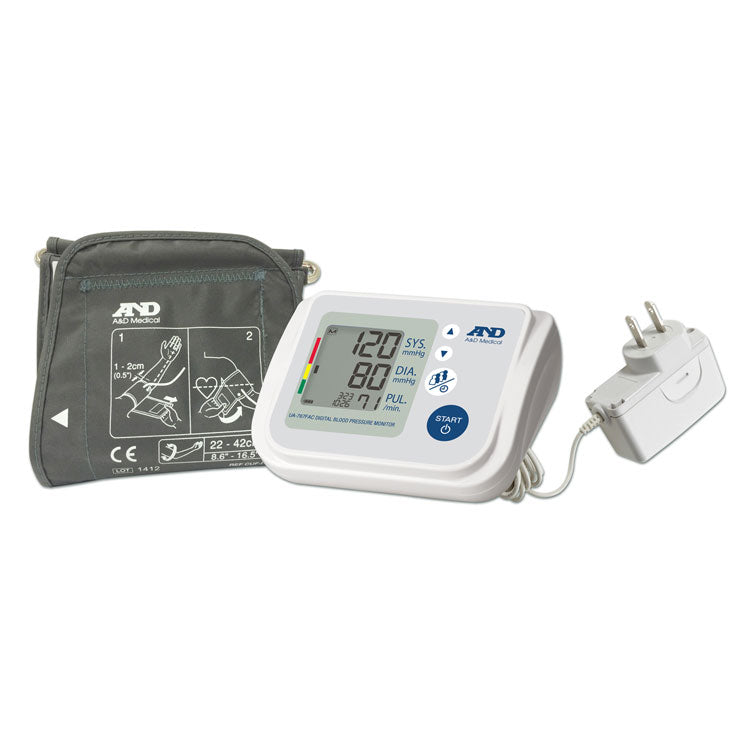 A&D Medical Premium Blood Pressure Monitor with AC Adapter (Adult/Large Adult)