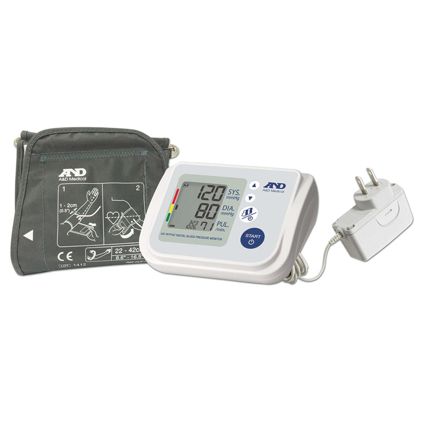 LifeSource Blood Pressure Monitor with Adapter (Small Adult)