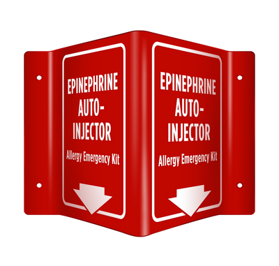 3D Allergy Emergency Signs