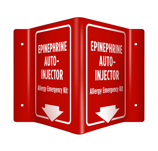 3D Wall Sign - Epinephrine Emergency Sign