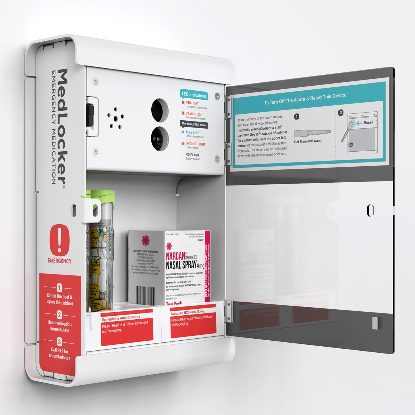 MedLocker Emergency Medication Cabinet (no Camera)