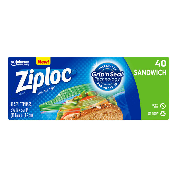 Ziploc Sandwich Bags (40-ct)