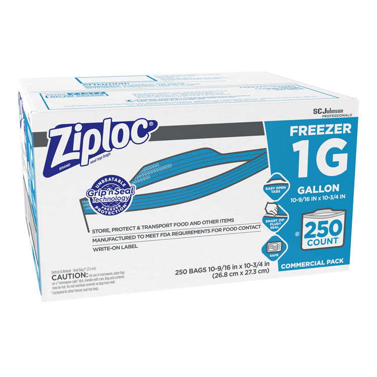 Bulk Ziploc Freezer Bags - Gallon (250-ct)