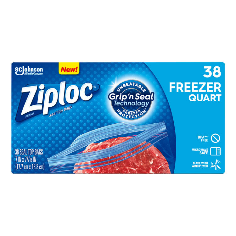 Ziploc Heavy Duty Freezer Bags - Quart (38-ct)