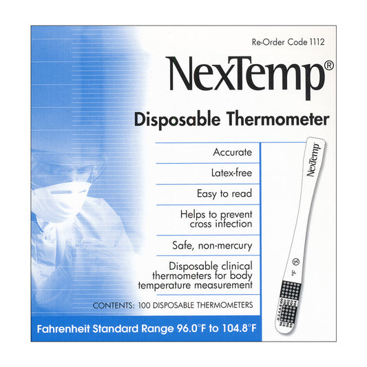 NexTemp Single-Use Disposable Clinical Thermometers (100-ct)