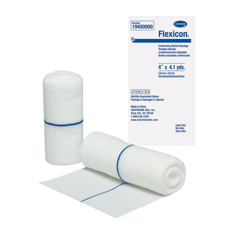 Flexicon Elastic Gauze Bandage - STERILE 4" x 4 1/2 yds (Each)