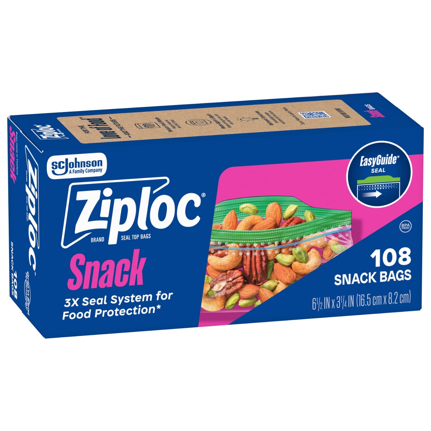 Ziploc Snack Bags (108-ct)