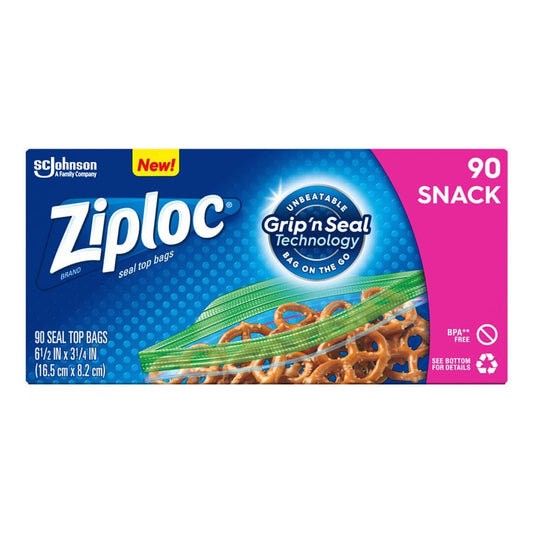 Ziploc Snack Bags (90-ct)