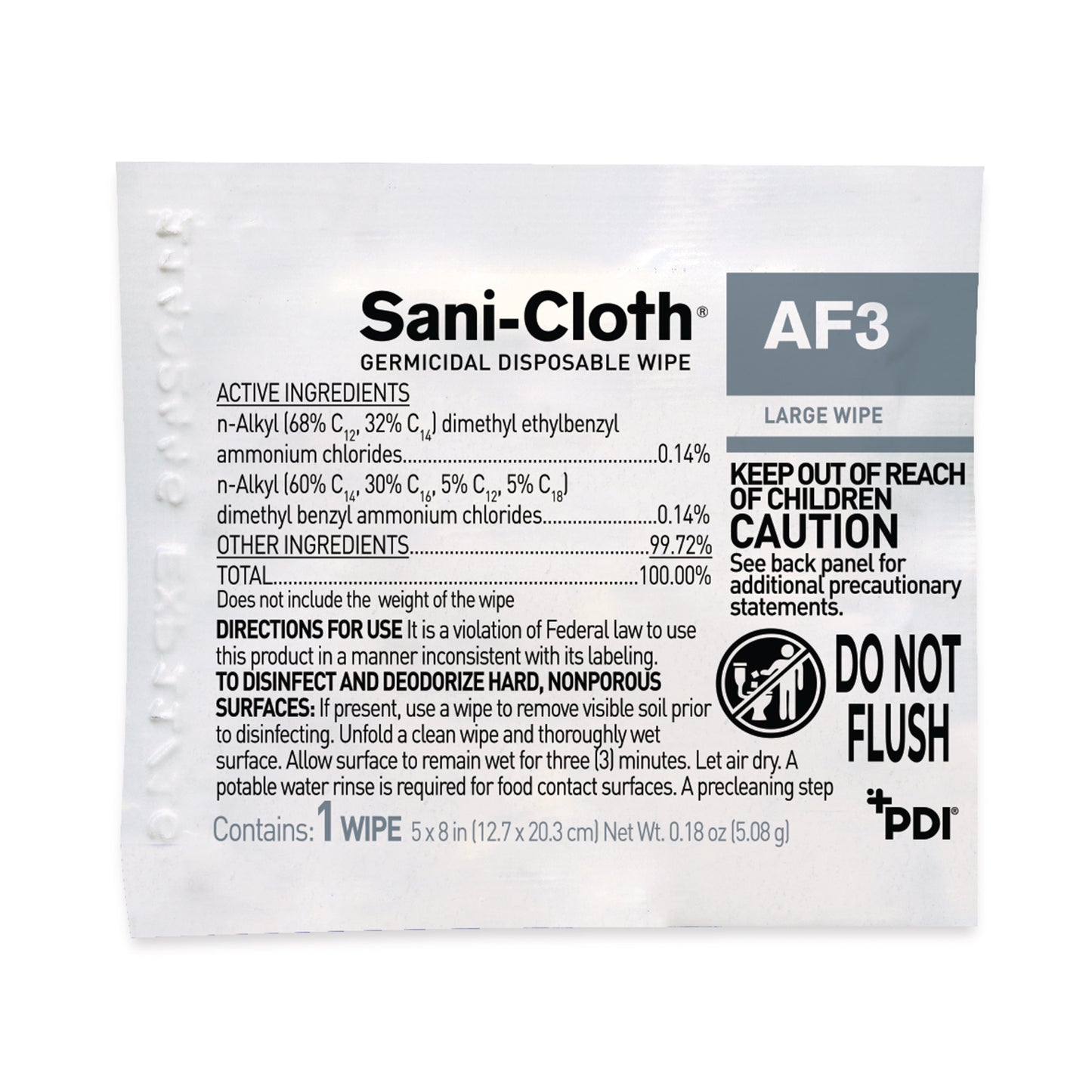 16239 Sani-Cloth AF3 (Alcohol-Free) Germicidal Wipes - Towelettes (50-ct)