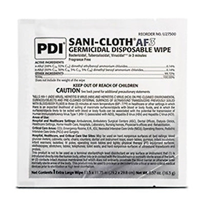 Sani-Cloth AF3 (Alcohol-Free) Germicidal Wipes - Towelettes (50-ct)