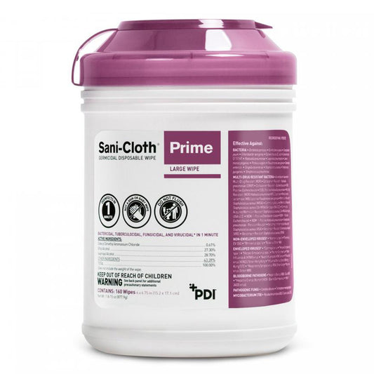 Sani-Cloth Prime Germicidal Disposable Wipes - Large (160-ct)