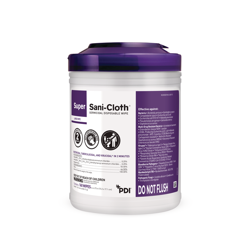 Super Sani-Cloth Germicidal Disposable Wipes