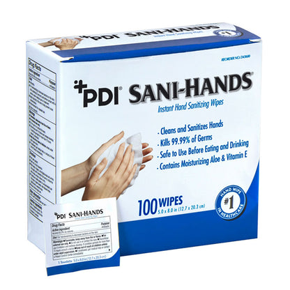 PDI Sani-Hands Instant Hand Sanitizing Wipes (100-ct)