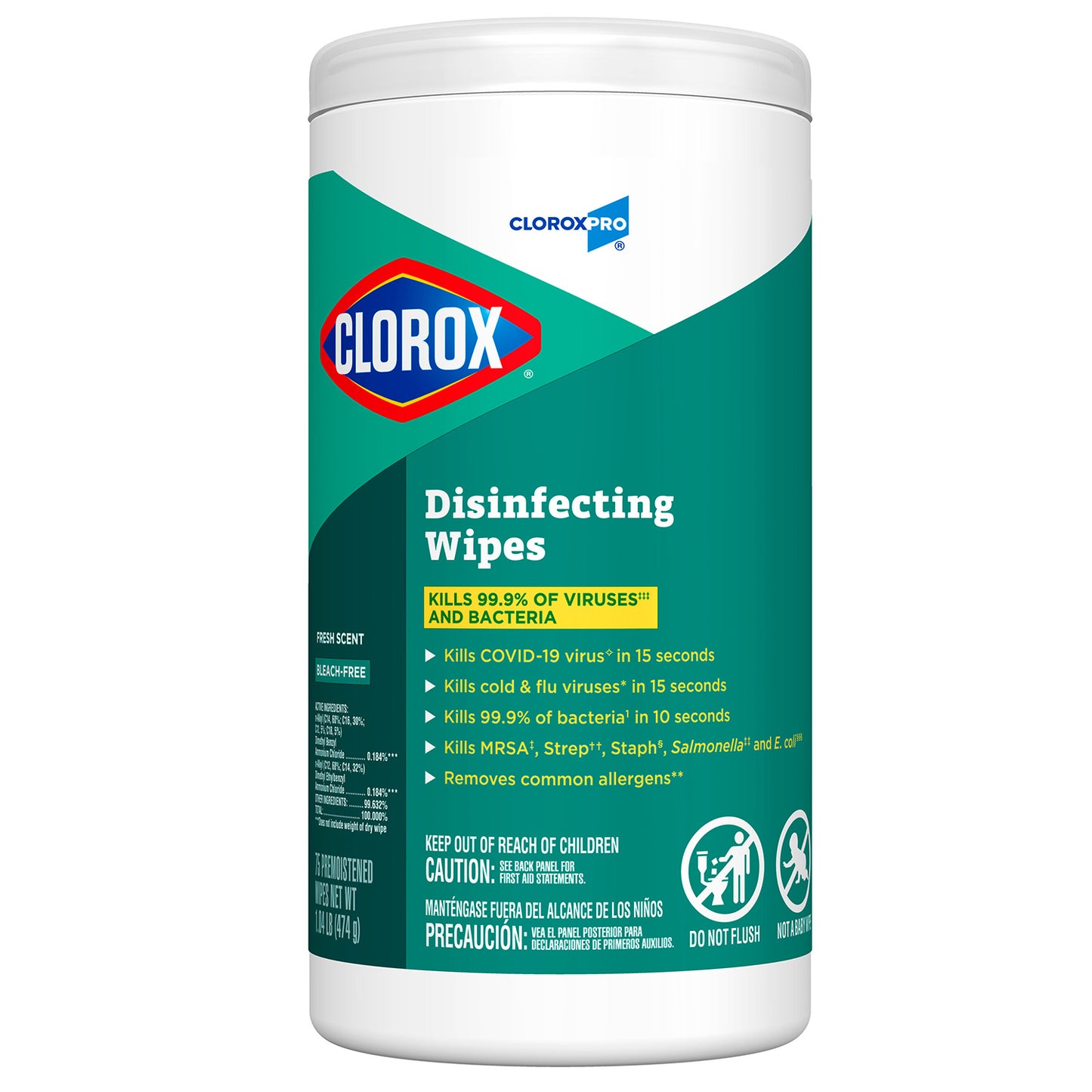 Clorox Pro Disinfecting Wipes (75-ct)