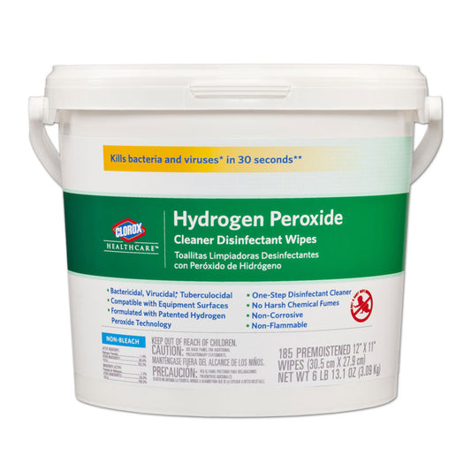 Clorox with Hydrogen Peroxide Cleaner Disinfectant Wipes Tub (185-ct)