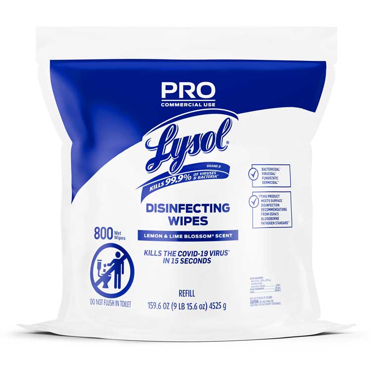 Lysol Pro Solutions Disinfecting Wipes Refill (800-ct) – School Nurse ...
