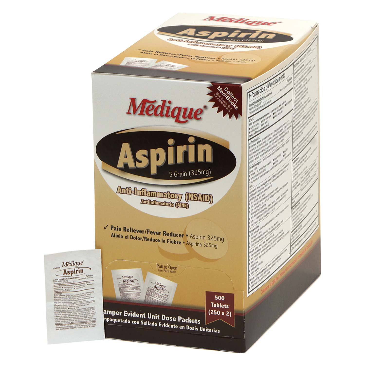 Aspirin Tablets - 325 mg (500-ct)