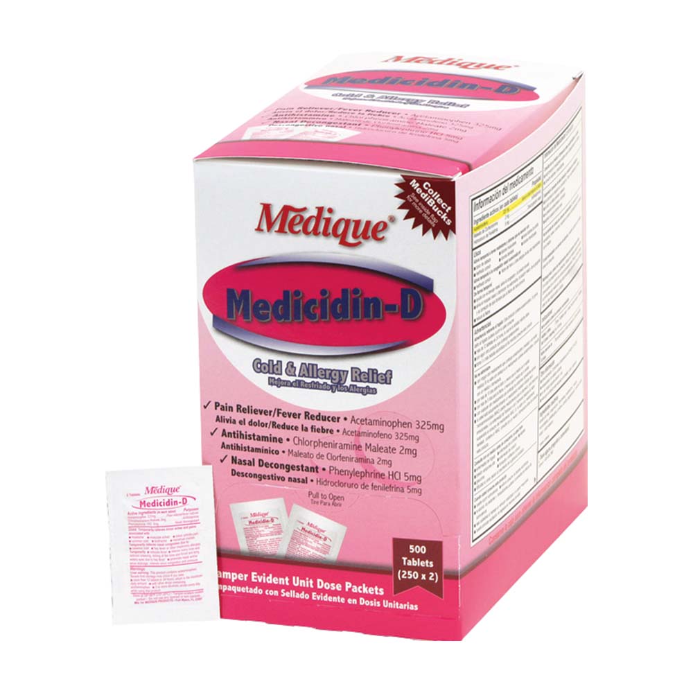 Medicidin-D Tablets (500-ct Unit Dose)