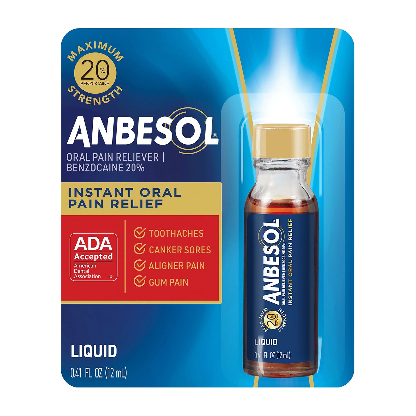 Anbesol Maximum Strength Liquid (0.41 oz)