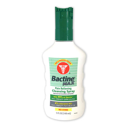 Bactine MAX Pain Relieving Cleansing Spray & Liquid
