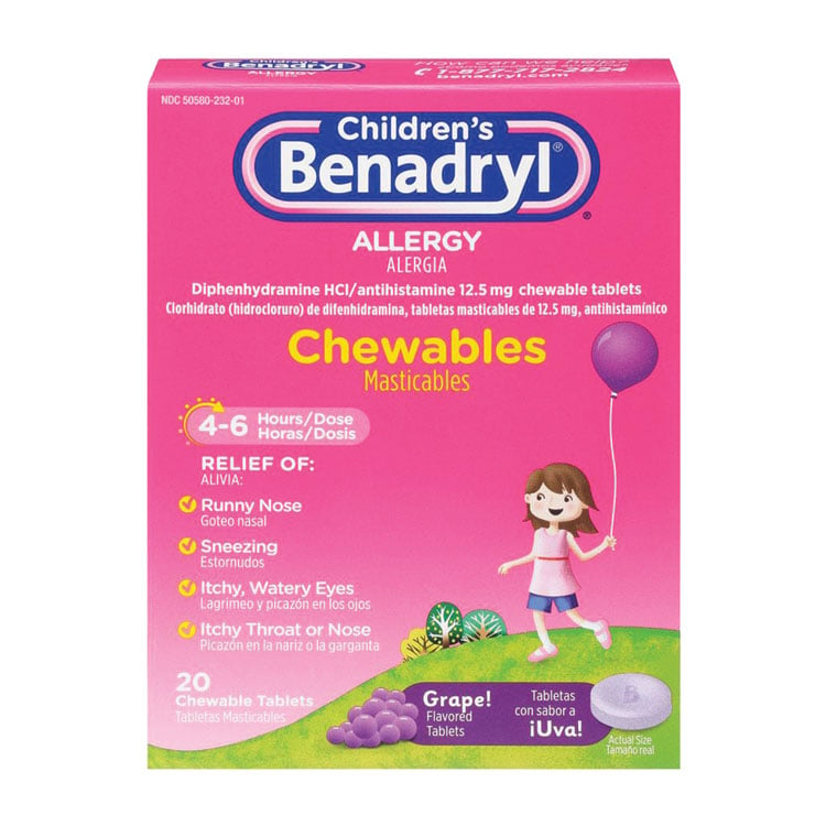 Children's Benadryl Allergy Chewables (20-ct)