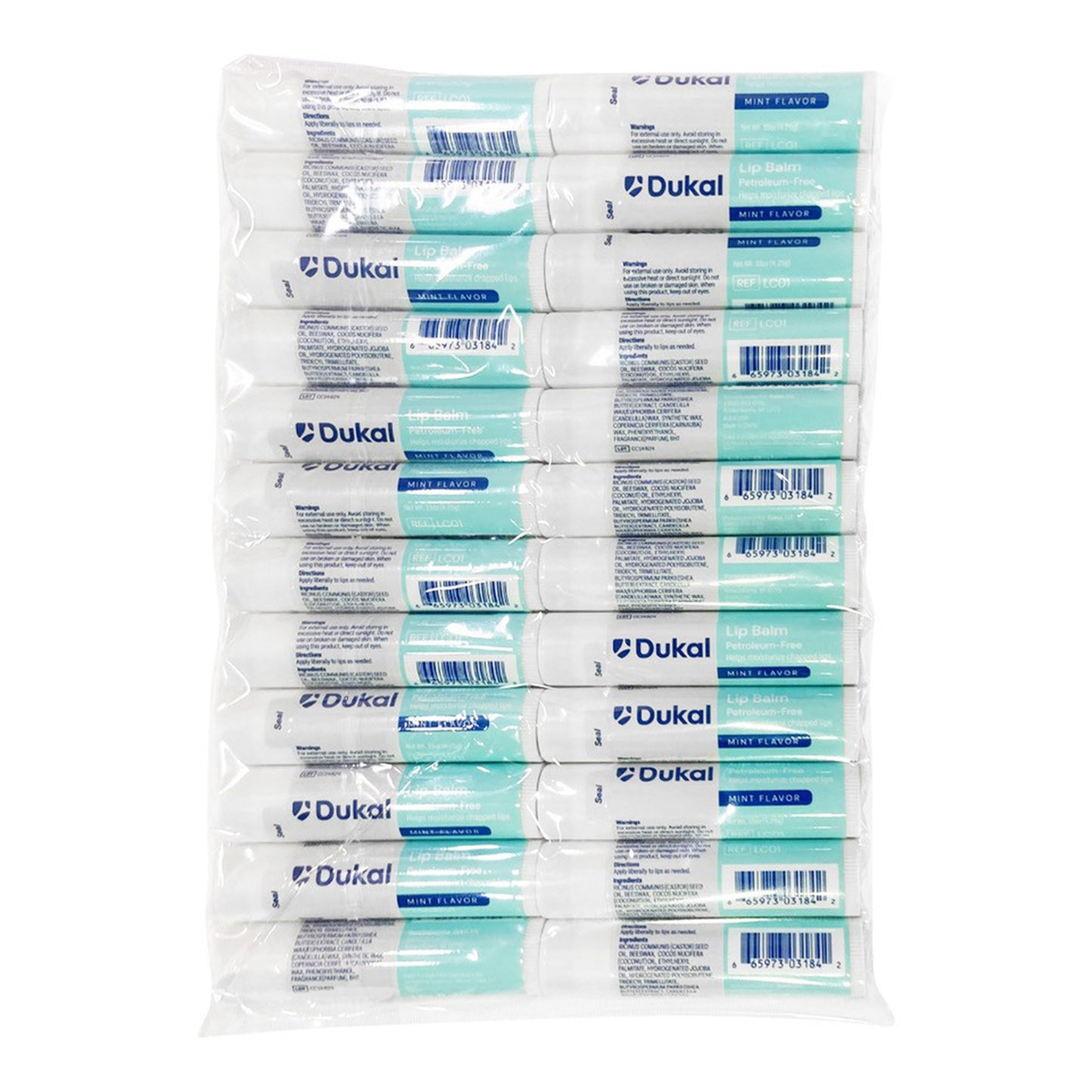 18207 Dukal Lip Balms - Mint (24-ct)