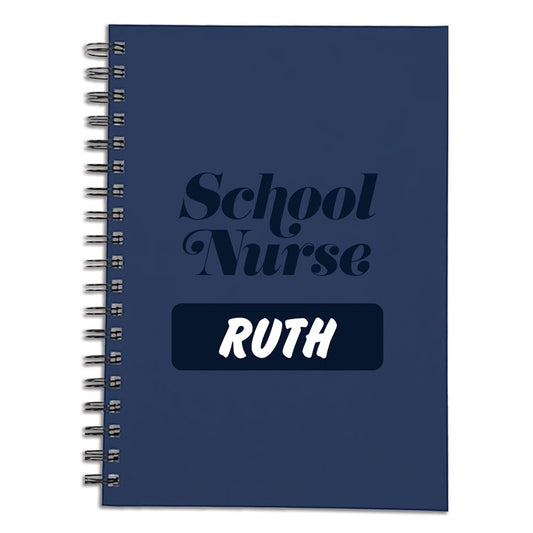 SNS School Nurse Spiral Notebook (Brush Font)